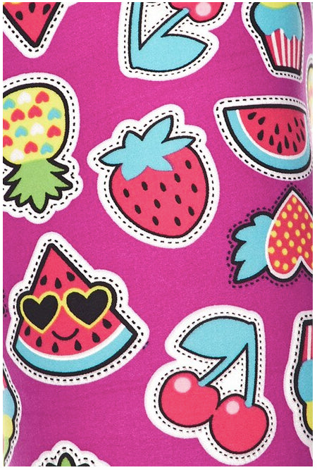 Soft Cartoon Fruit Super Soft Leggings