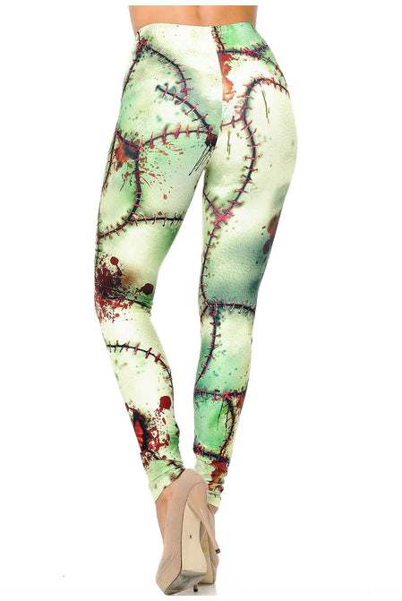 Gross Zombie Frankenstein Leggings