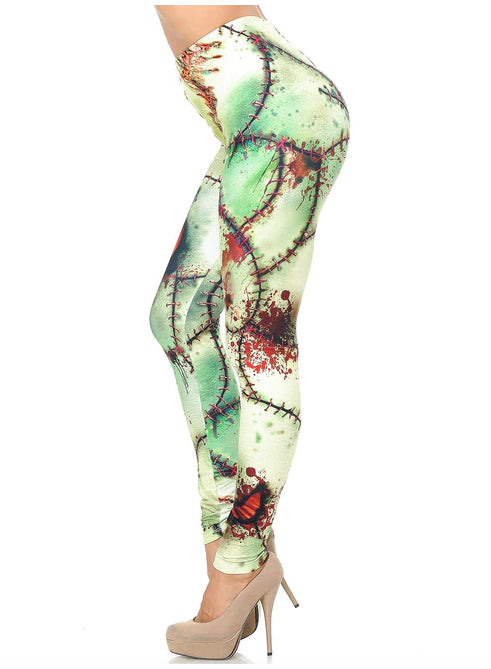 Gross Zombie Frankenstein Leggings