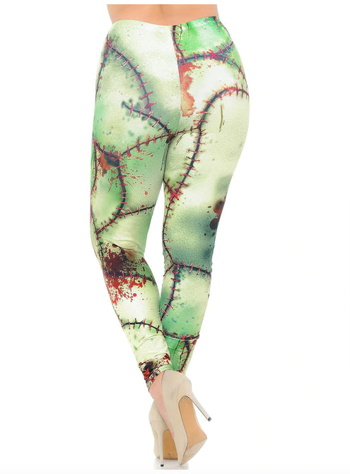 Gross Zombie Frankenstein Leggings