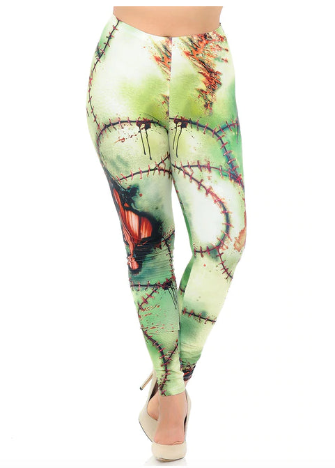 Gross Zombie Frankenstein Leggings