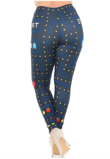 Pacman Begins Cream Soft Leggings