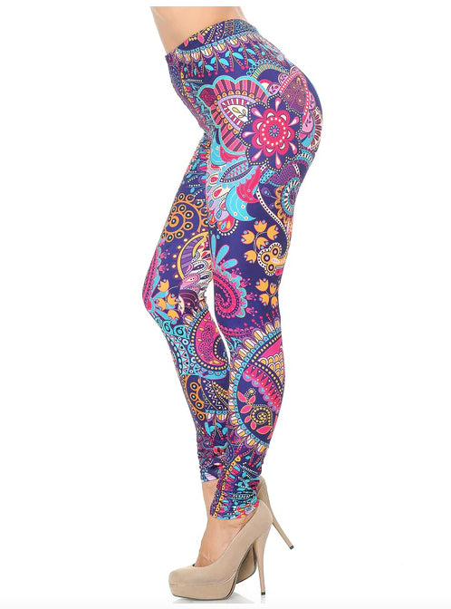 Mandala Flowers Leggings