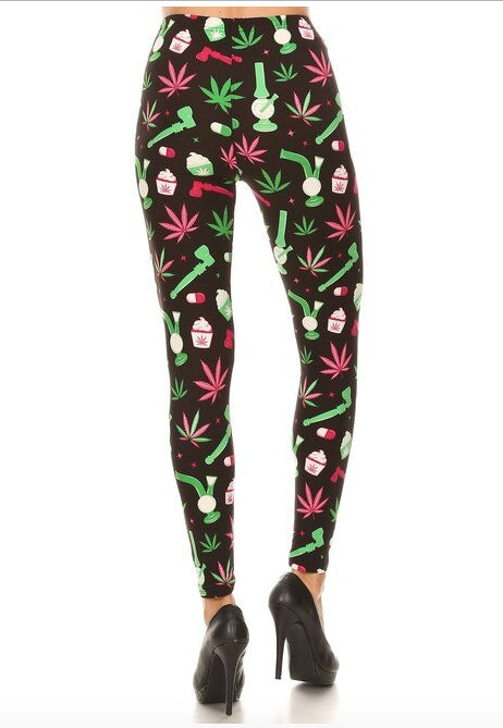 Marijuana Esprit Butter Soft Leggings