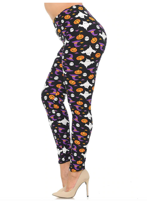 Soft Trick or Treat Halloween Soft Leggings