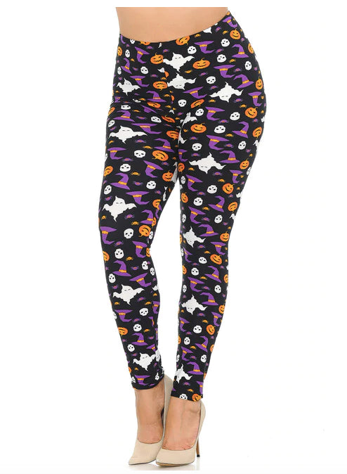 Soft Trick or Treat Halloween Soft Leggings