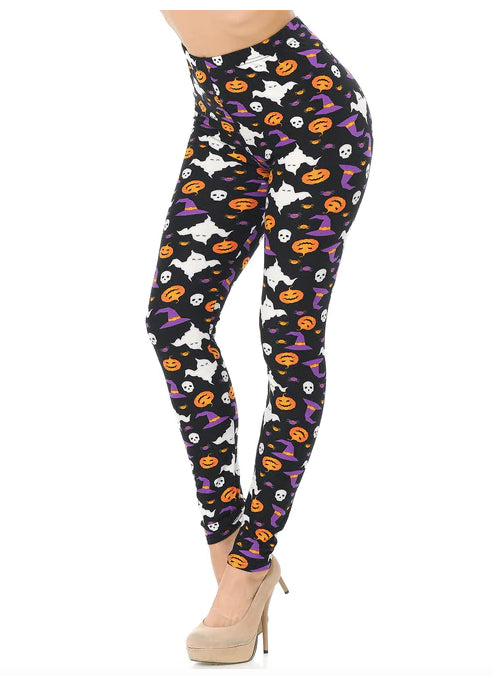 Soft Trick or Treat Halloween Soft Leggings