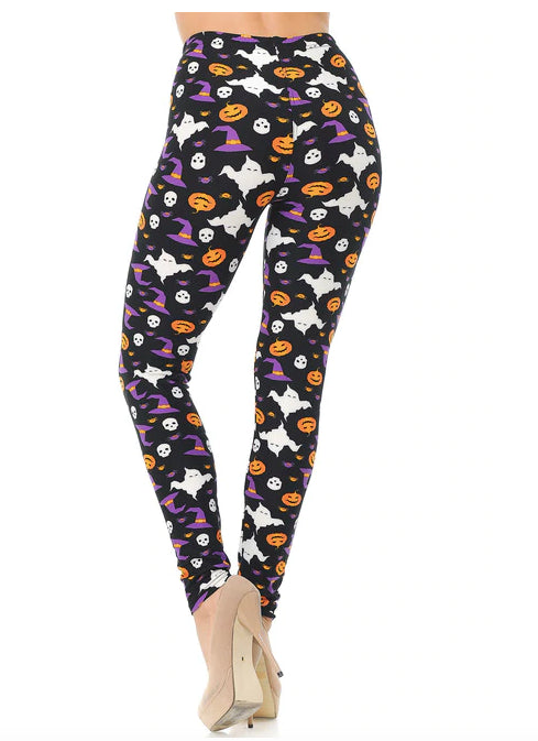 Soft Trick or Treat Halloween Soft Leggings