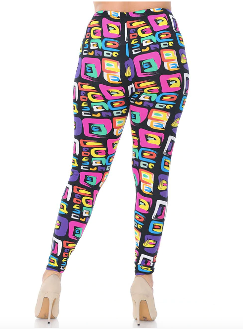 Colorful Blocks Buttery Soft Brushed Leggings