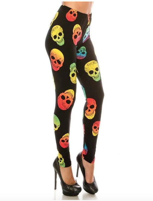 Chroma Skull Buttery Soft Leggings