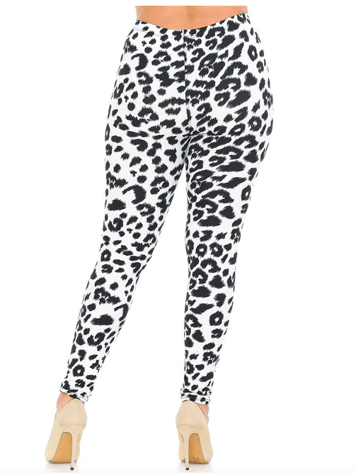 Ivory Spotted Leopard Super Soft Leggings