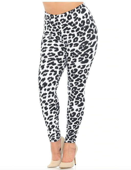 Ivory Spotted Leopard Super Soft Leggings