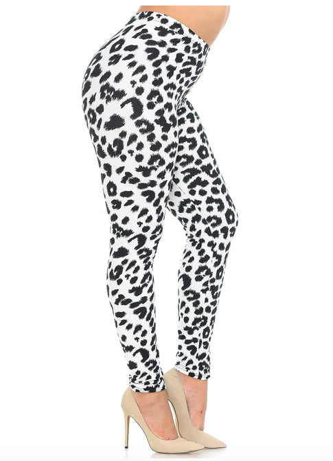 Ivory Spotted Leopard Super Soft Leggings