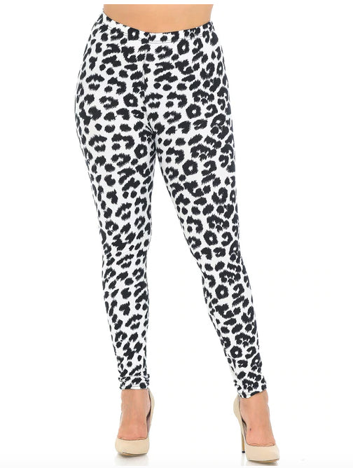 Ivory Spotted Leopard Super Soft Leggings