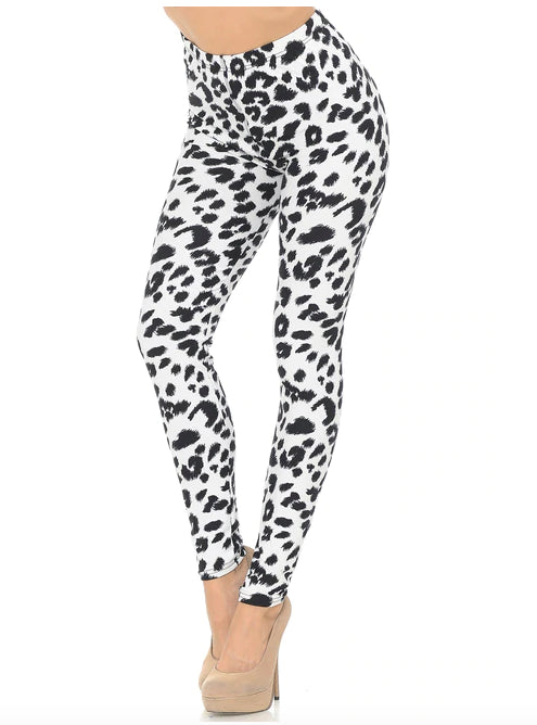 Ivory Spotted Leopard Super Soft Leggings