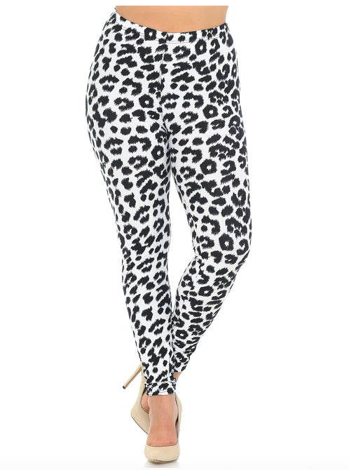 Ivory Spotted Leopard Super Soft Leggings