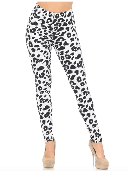 Ivory Spotted Leopard Super Soft Leggings