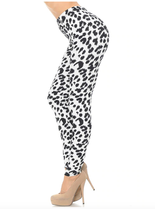 Ivory Spotted Leopard Super Soft Leggings