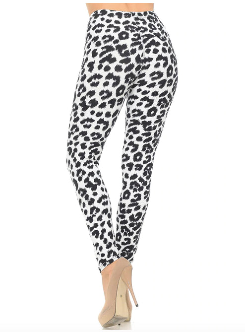 Ivory Spotted Leopard Super Soft Leggings