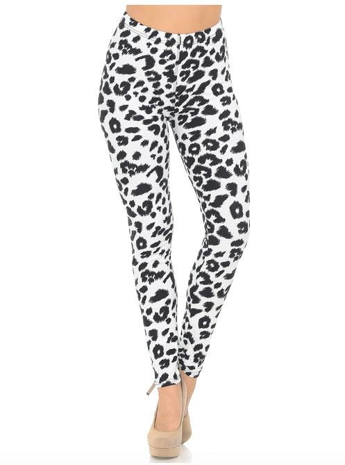 Ivory Spotted Leopard Super Soft Leggings