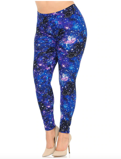 Astrological Blue Galaxy Buttery Soft Leggings