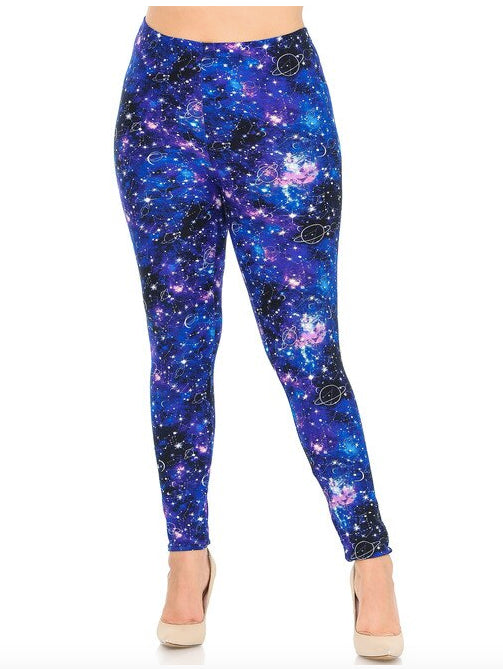 Astrological Blue Galaxy Buttery Soft Leggings