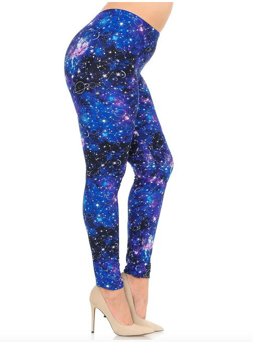 Astrological Blue Galaxy Buttery Soft Leggings