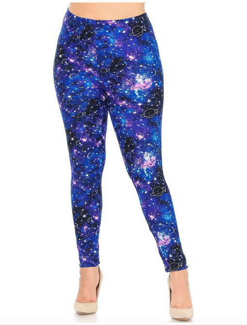 Astrological Blue Galaxy Buttery Soft Leggings