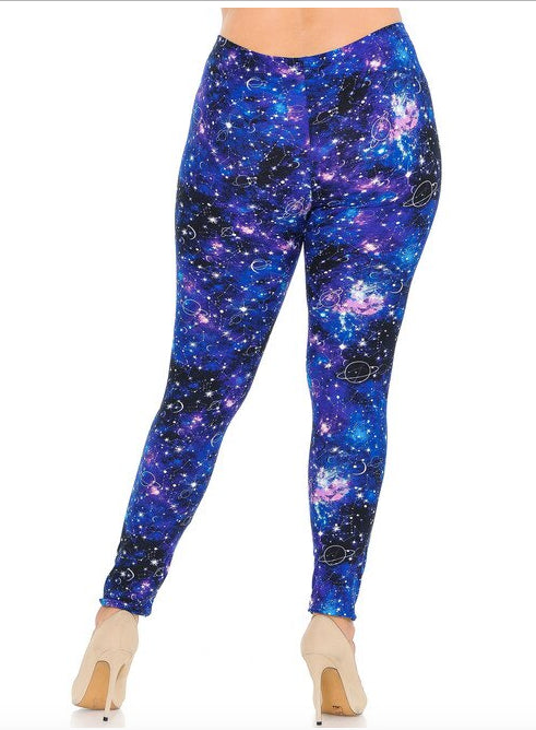 Astrological Blue Galaxy Buttery Soft Leggings