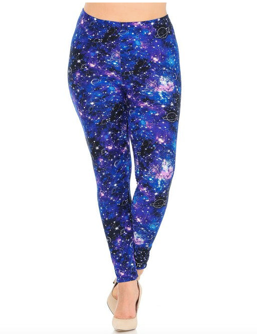 Astrological Blue Galaxy Buttery Soft Leggings