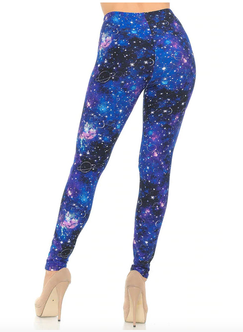 Astrological Blue Galaxy Buttery Soft Leggings