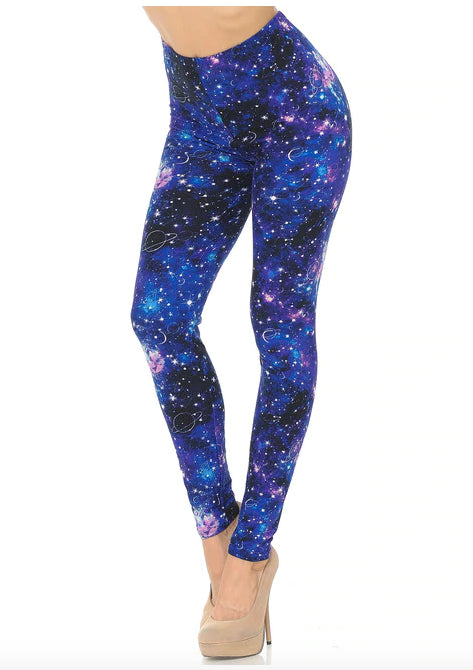 Astrological Blue Galaxy Buttery Soft Leggings