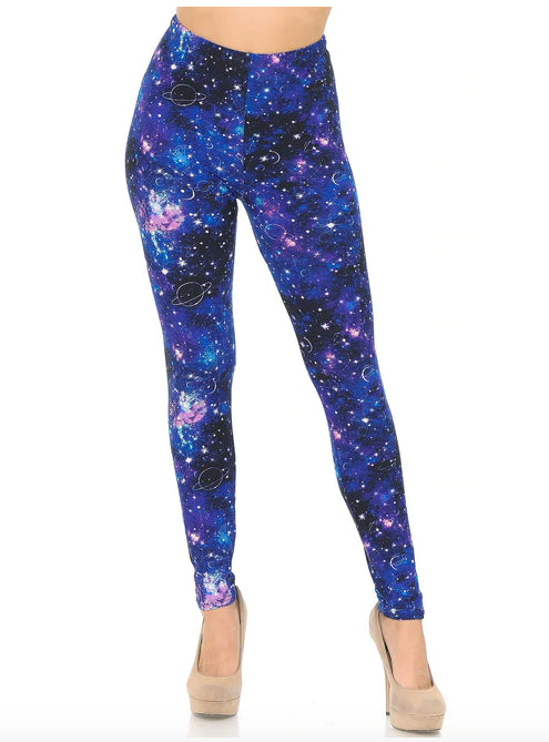 Astrological Blue Galaxy Buttery Soft Leggings