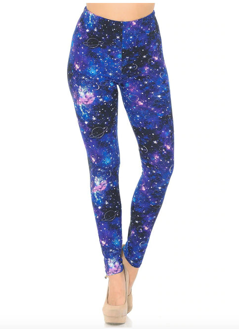 Astrological Blue Galaxy Buttery Soft Leggings