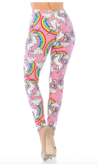 Pink Rainbow Unicorn Leggings