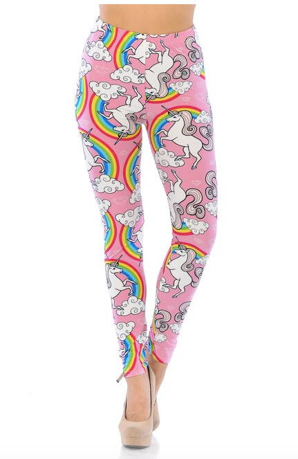 Pink Rainbow Unicorn Leggings