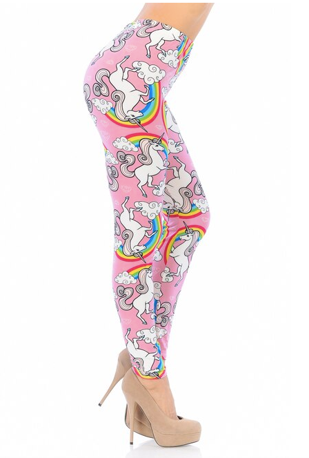 Pink Rainbow Unicorn Leggings