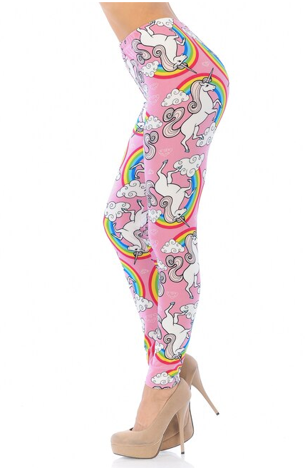 Pink Rainbow Unicorn Leggings