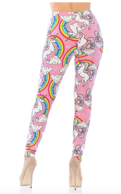 Pink Rainbow Unicorn Leggings