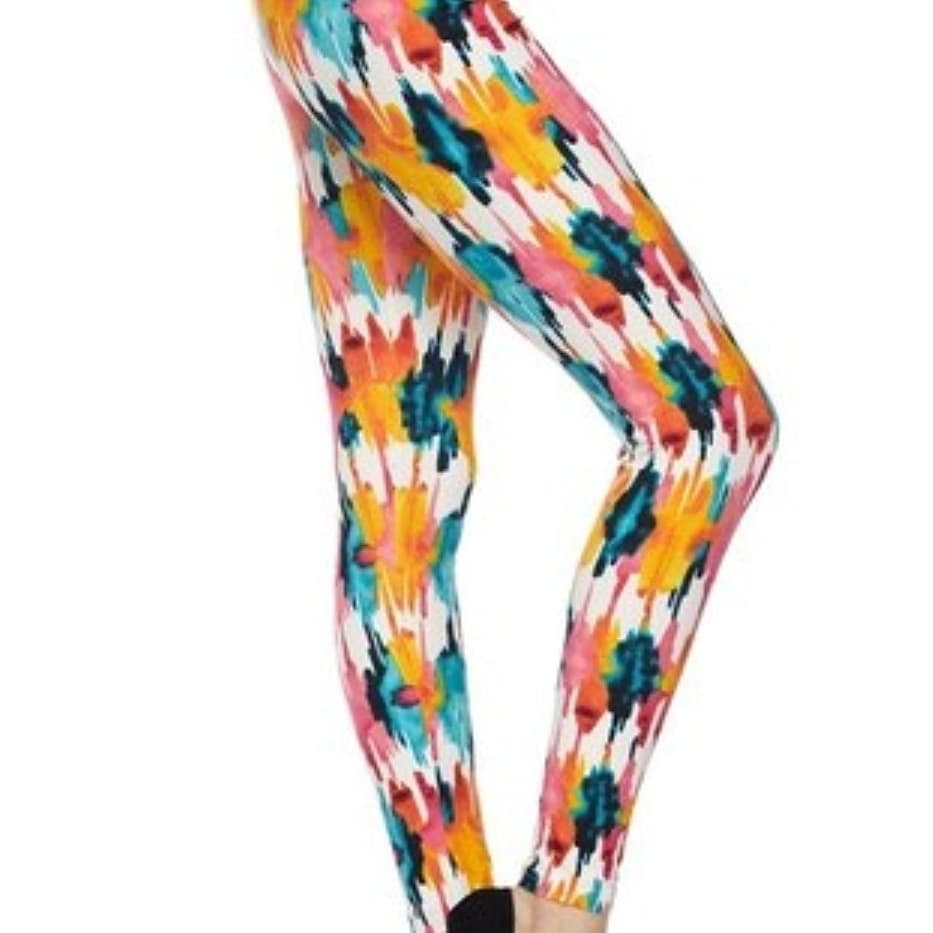 Lollipop Splash Buttery Soft Brushed Leggings