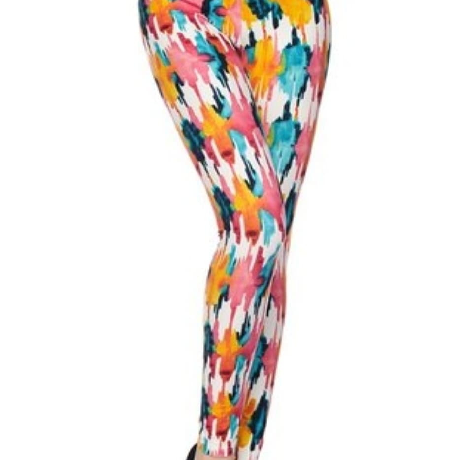 Lollipop Splash Buttery Soft Brushed Leggings