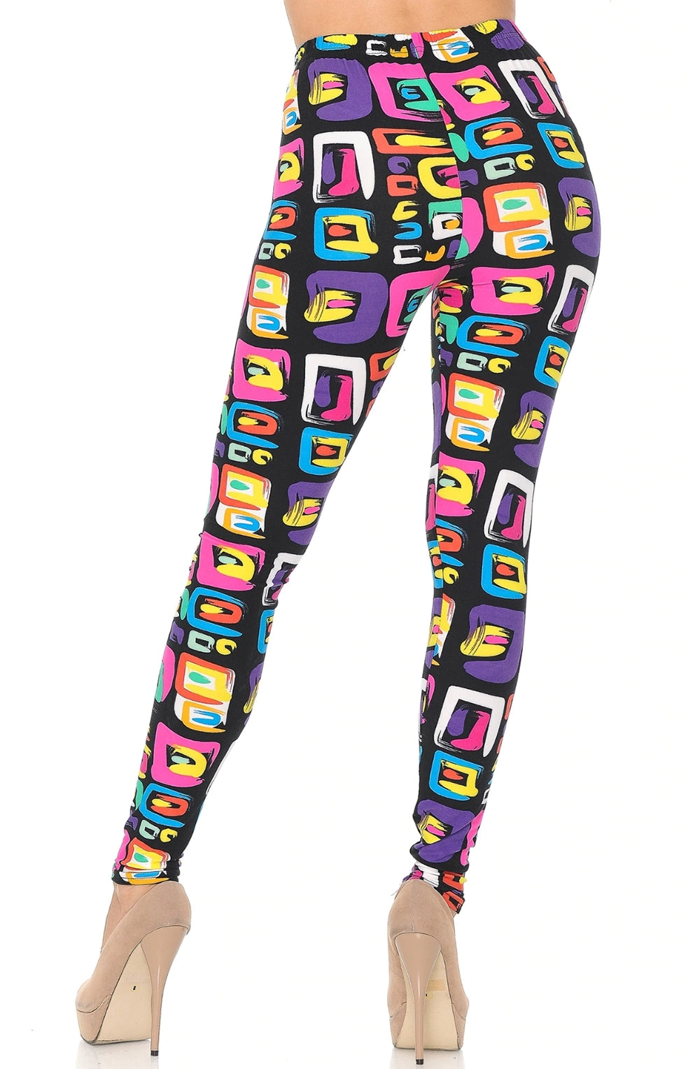 Colorful Blocks Buttery Soft Brushed Leggings