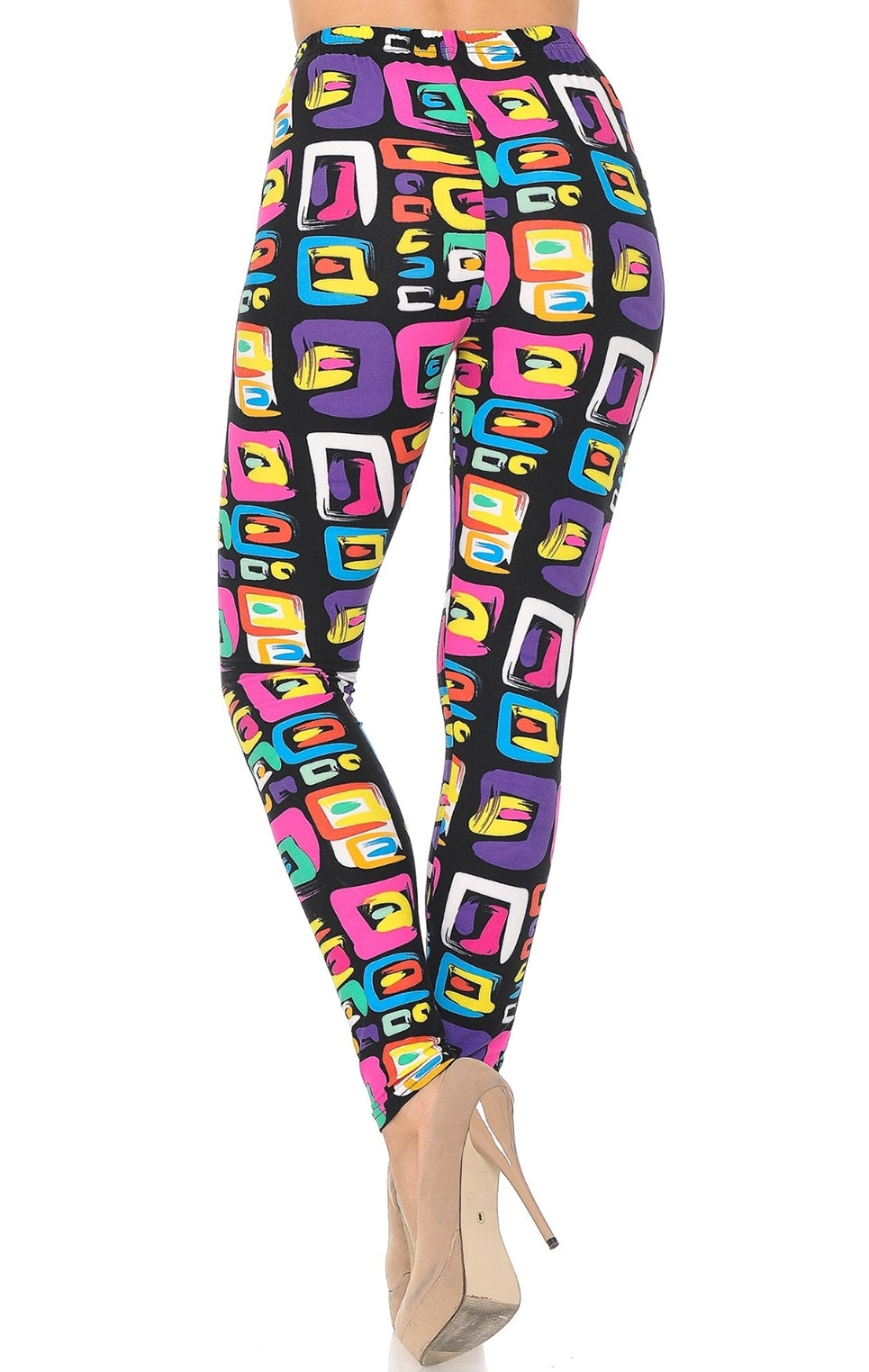 Colorful Blocks Buttery Soft Brushed Leggings
