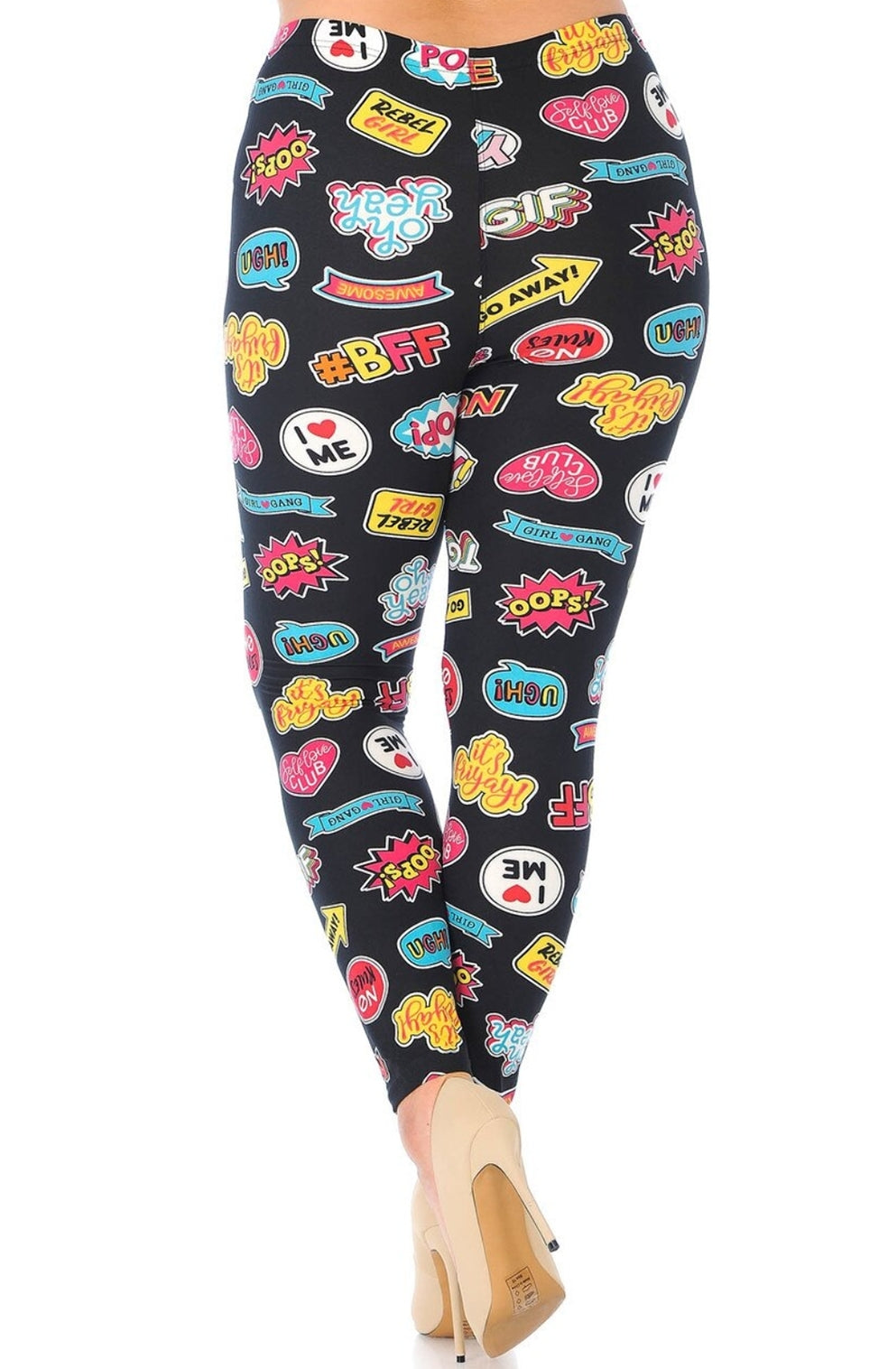 Soft Sassy Stickers Leggings