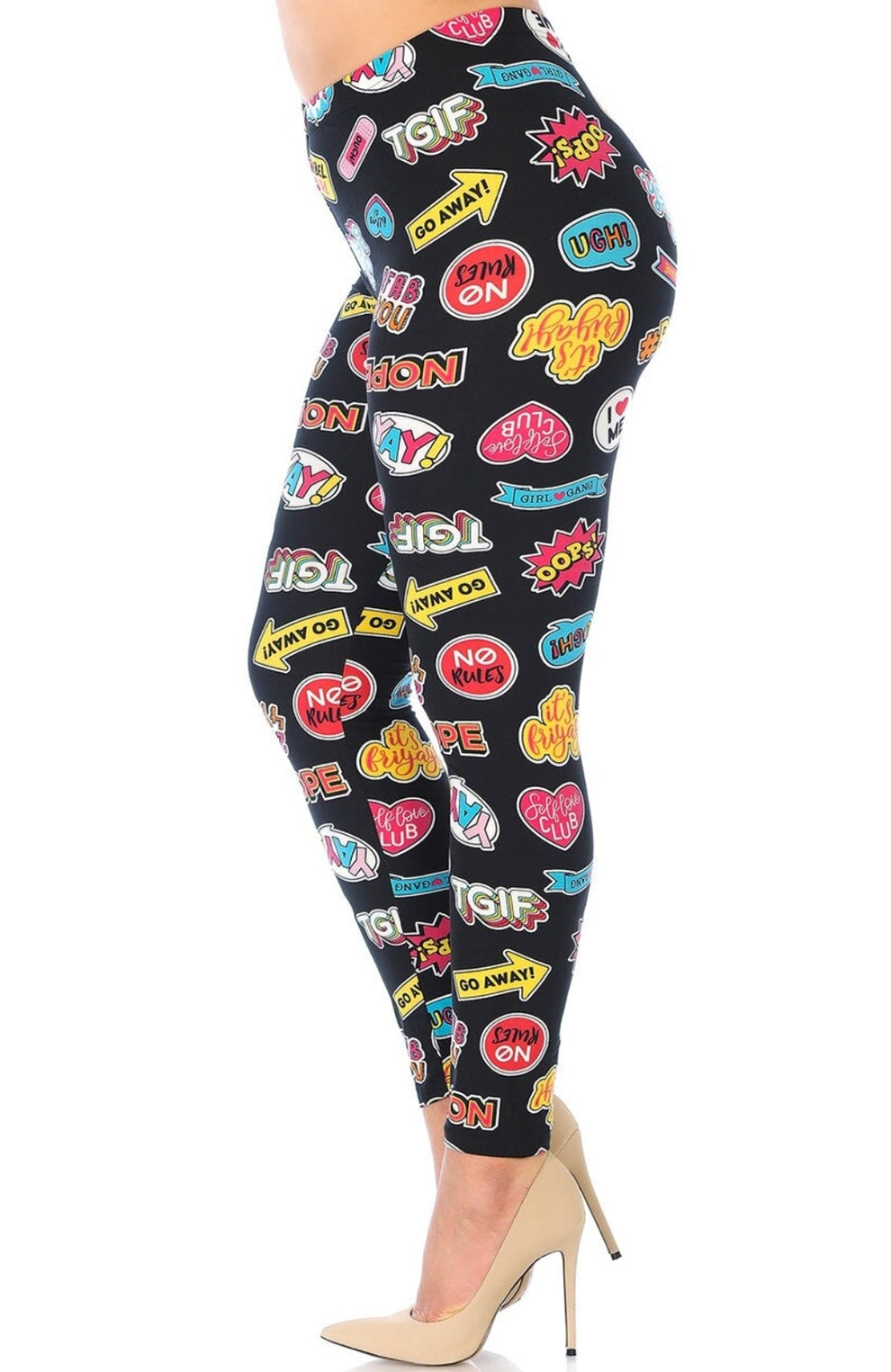 Soft Sassy Stickers Leggings