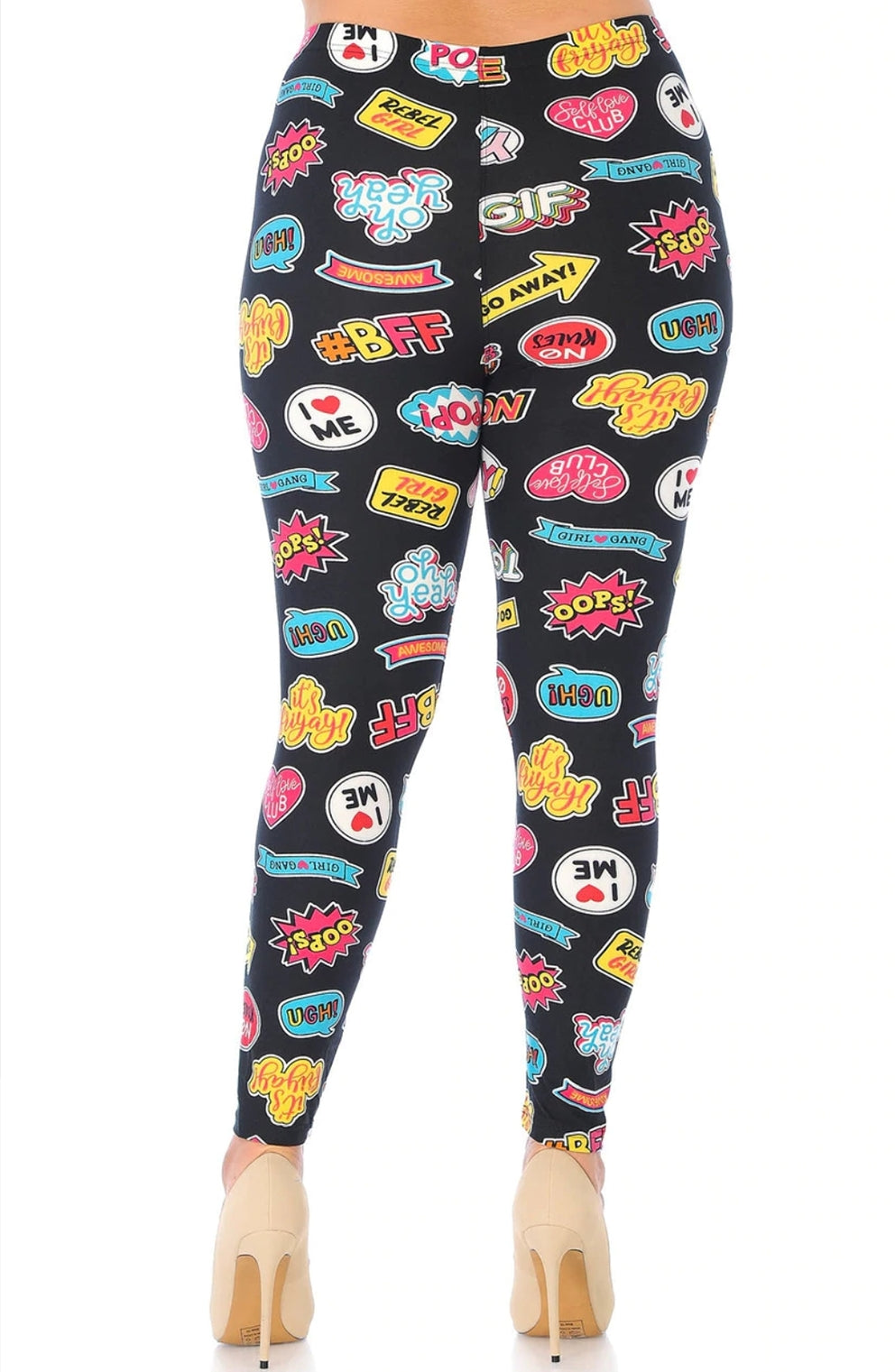 Soft Sassy Stickers Leggings