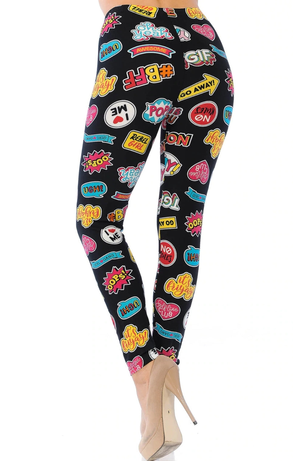 Soft Sassy Stickers Leggings