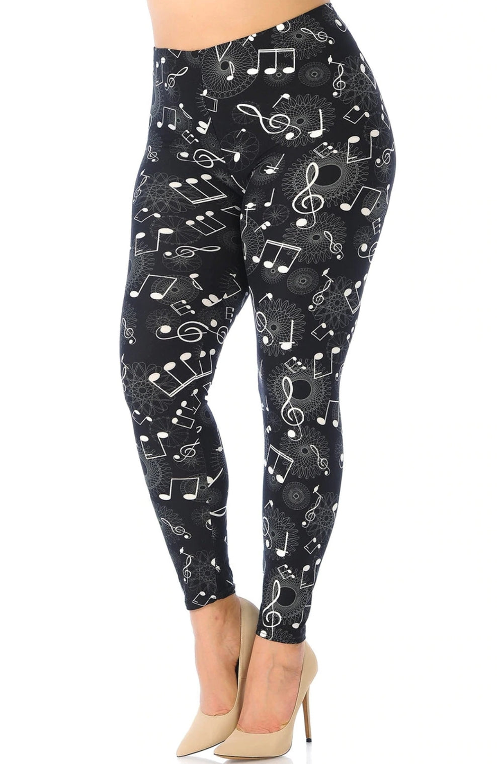 Musical Note Geometry Super Soft Leggings