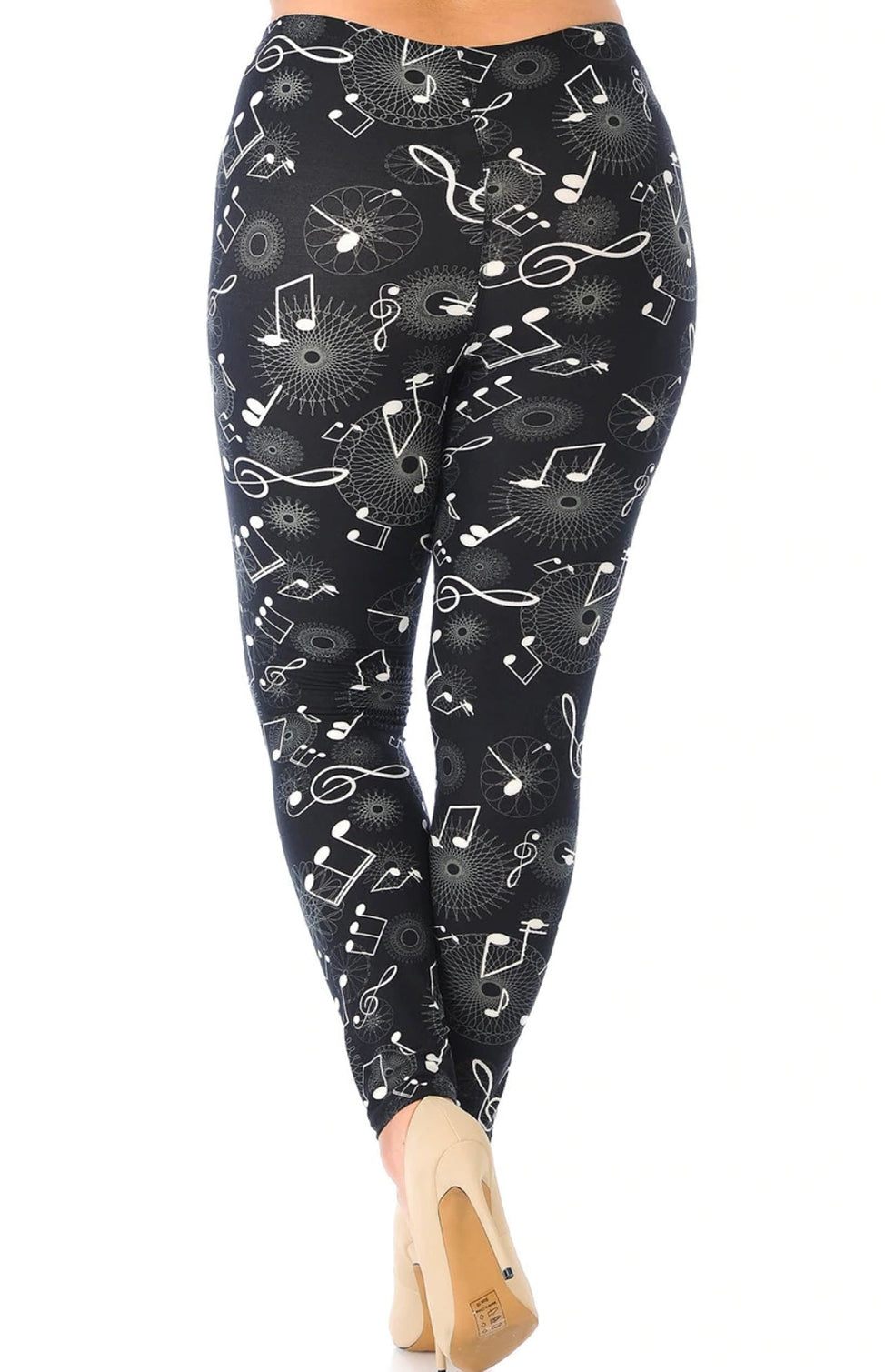 Musical Note Geometry Super Soft Leggings