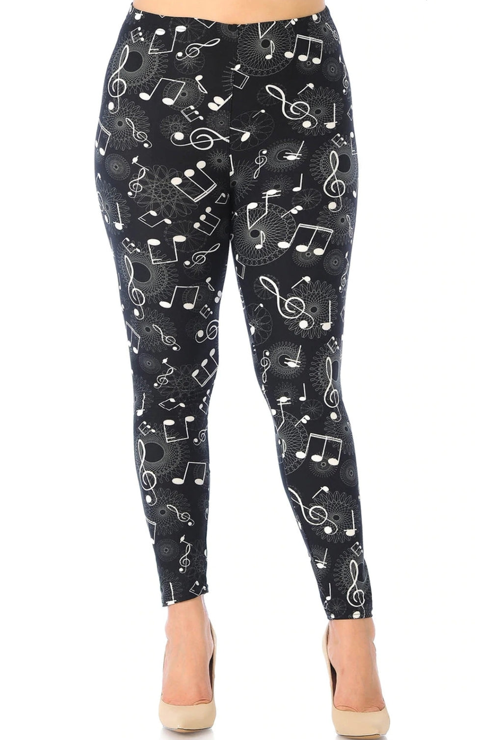 Musical Note Geometry Super Soft Leggings